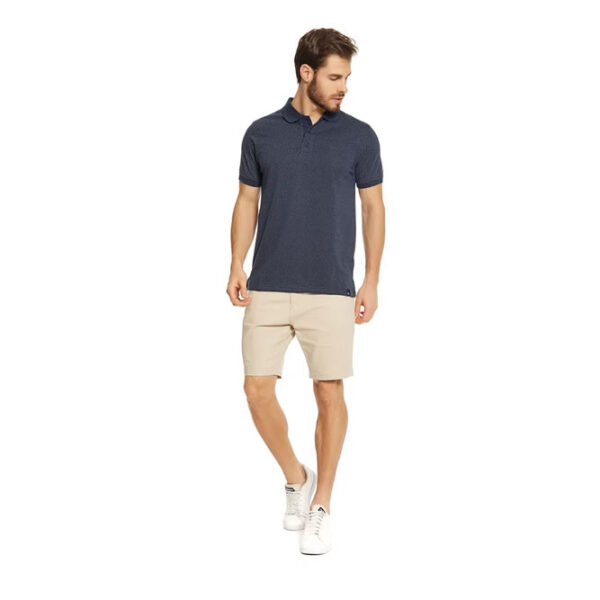 Camisa Polo Masculina Básica Azul - Imagem 2