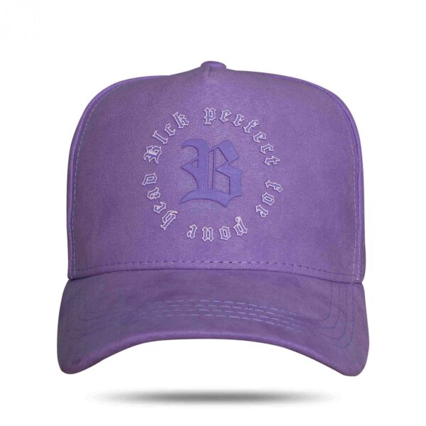 Boné Snapback Suede Manuskript Lilás - BLCK - Imagem 3