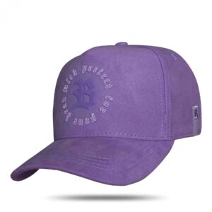 Boné Snapback Suede Manuskript Lilás - BLCK