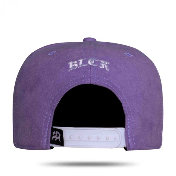 Boné Snapback Suede Manuskript Lilás - BLCK - Imagem 2