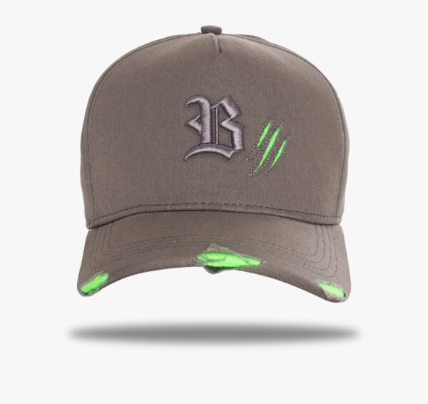 Boné Snapback Tiger Destroyed Verde/Chumbo - BLCK - Imagem 2
