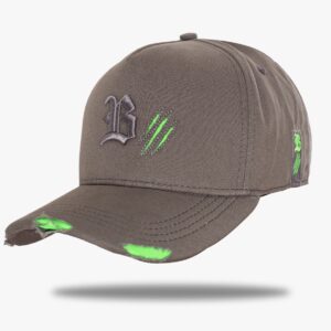 Boné Snapback Tiger Destroyed Verde/Chumbo - BLCK